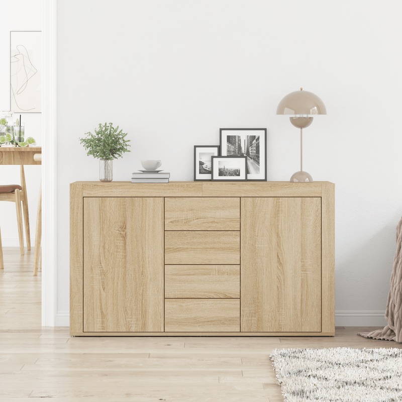 Casa si Gradina - Mobilier - Comode si corpuri - Comode - Bufet Stejar Sonoma Lemn prelucrat 120 x 36 x 69 cm Depozitare - Infinity.ro
