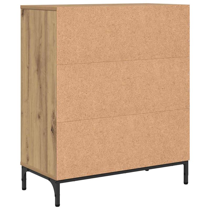 Casa si Gradina - Mobilier - Comode si corpuri - Comode - Bufet stejar artizanal 69.5 x 33 x 82 cm Lemn compozit - Infinity.ro