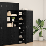 Casa si Gradina - Mobilier - Comode si corpuri - Comode - Bufet Stejar negru 30x42.5x185 cm Lemn aglomerat - Infinity.ro