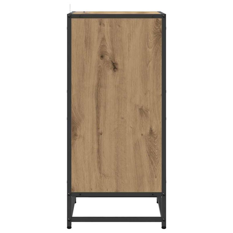 Casa si Gradina - Mobilier - Comode si corpuri - Comode - Bufet stejar artizanal 35 x 35.5 x 76 cm Lemn compozit - Infinity.ro