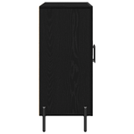 Casa si Gradina - Mobilier - Comode si corpuri - Comode - Bufet Stejar Negru 90x34x80 cm Fabricat din Lemn Prelucrat - Infinity.ro
