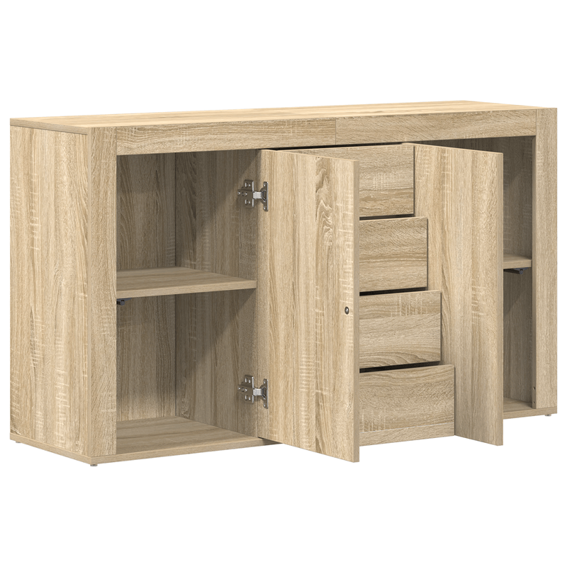Casa si Gradina - Mobilier - Comode si corpuri - Comode - Bufet Stejar Sonoma Lemn prelucrat 120 x 36 x 69 cm Depozitare - Infinity.ro