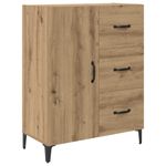 Casa si Gradina - Mobilier - Comode si corpuri - Corpuri bucatarie - Bufet Stejar Artizanal 69,5 x 34 x 180 cm Lemn compozit - Infinity.ro