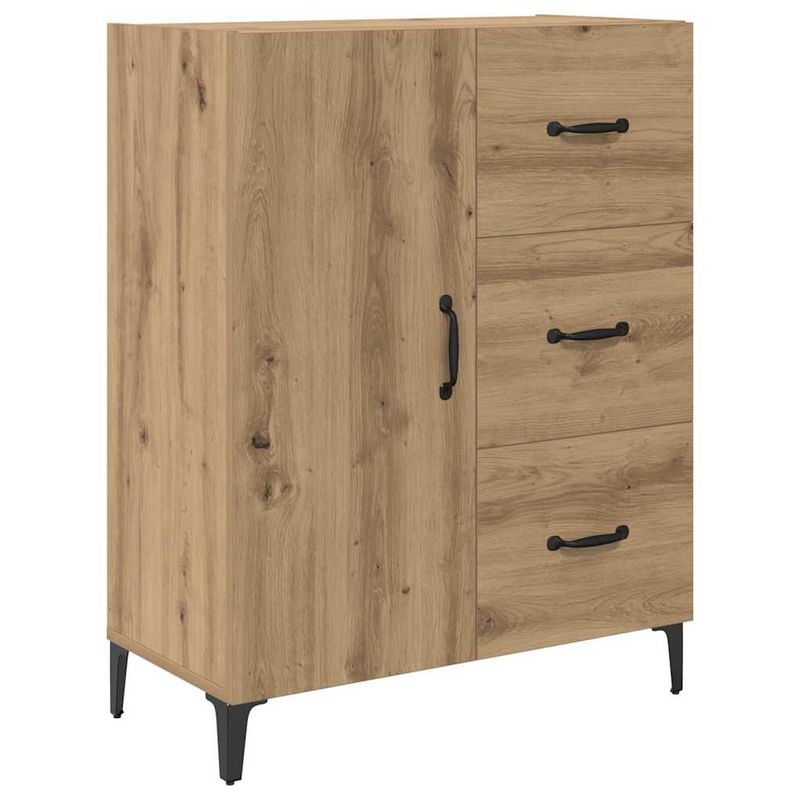 Casa si Gradina - Mobilier - Comode si corpuri - Corpuri bucatarie - Bufet Stejar Artizanal 69,5 x 34 x 180 cm Lemn compozit - Infinity.ro