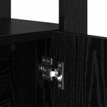 Casa si Gradina - Mobilier - Comode si corpuri - Comode - Bufet Stejar negru 30 x 80 x 119.5 cm Lemn compozit - Infinity.ro
