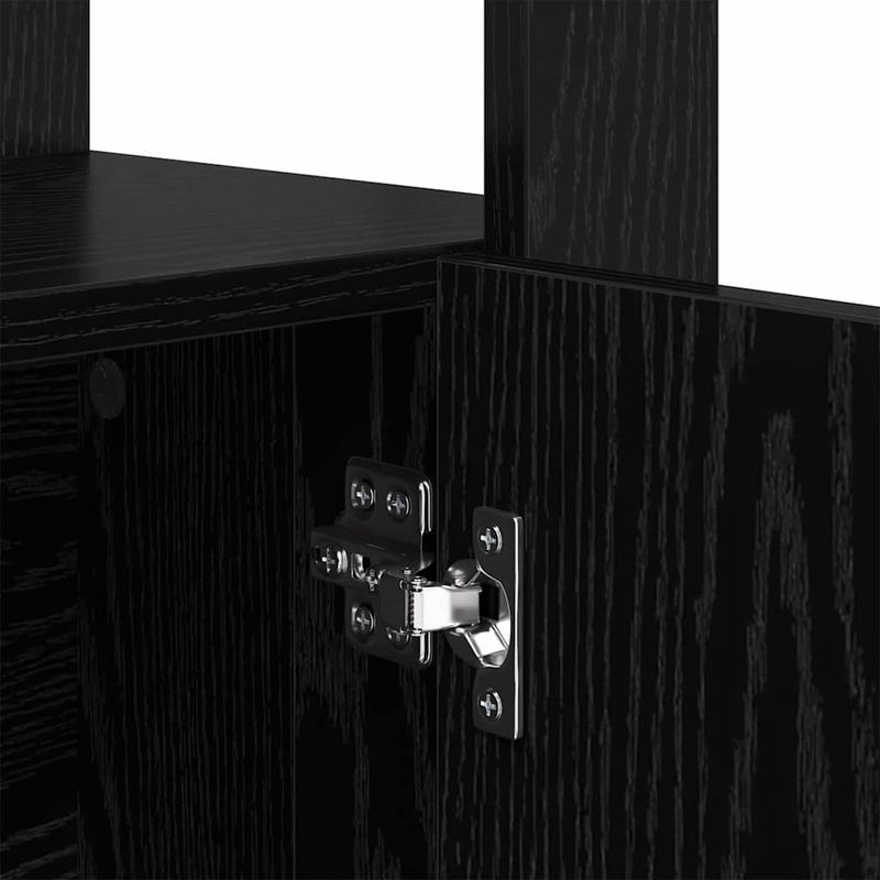 Casa si Gradina - Mobilier - Comode si corpuri - Comode - Bufet Stejar negru 30 x 80 x 119.5 cm Lemn compozit - Infinity.ro