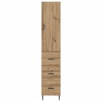 Casa si Gradina - Mobilier - Comode si corpuri - Corpuri bucatarie - Bufet Stejar Artizanal 34,5 x 34 x 180 cm Lemn compozit - Infinity.ro
