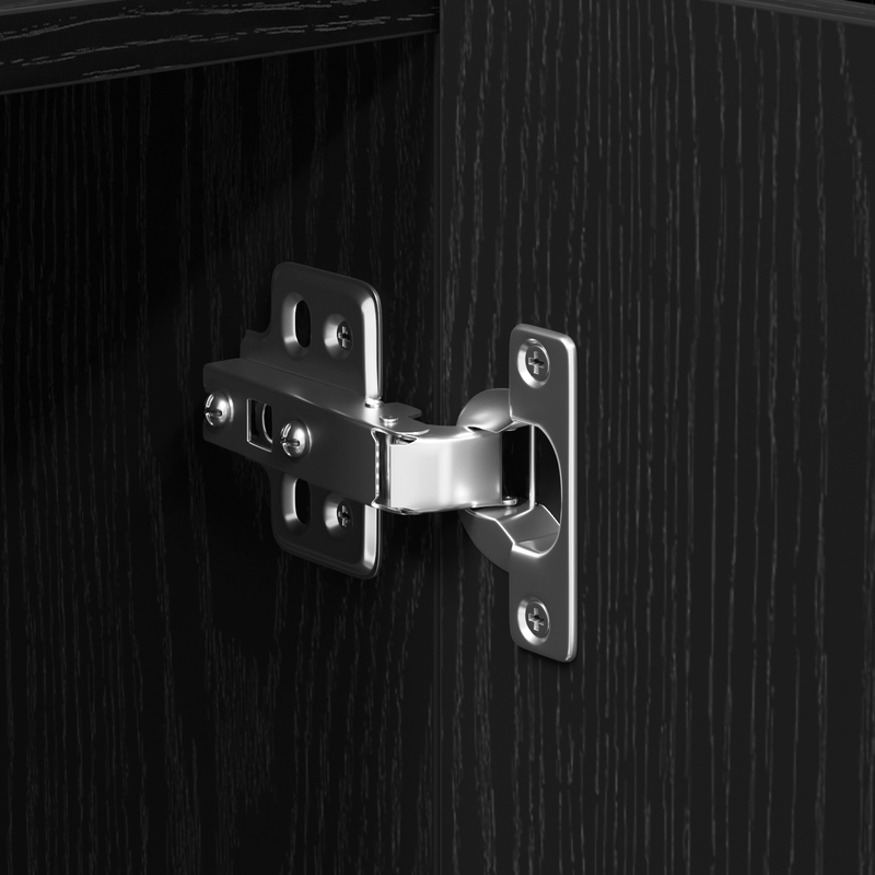 Casa si Gradina - Mobilier - Comode si corpuri - Comode - Bufet Stejar Negru 90x34x80 cm Fabricat din Lemn Prelucrat - Infinity.ro