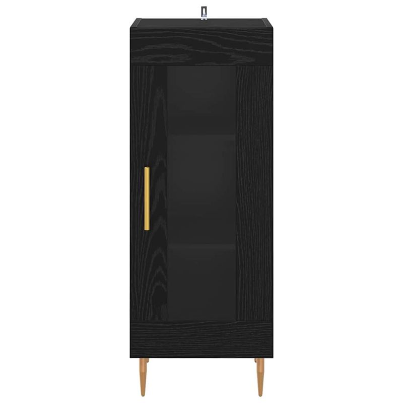 Casa si Gradina - Mobilier - Comode si corpuri - Comode - Bufet Stejar negru 34 x 34.5 x 90 cm Lemn compozit - Infinity.ro