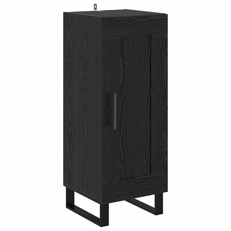 Casa si Gradina - Mobilier - Comode si corpuri - Corpuri bucatarie - Bufet Stejar Negru 34,5 x 34 x 180 cm Lemn compozit - Infinity.ro