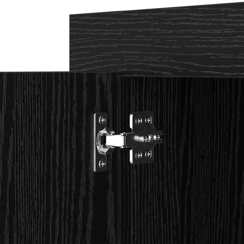 Casa si Gradina - Mobilier - Comode si corpuri - Comode - Bufet Stejar negru 40 x 80 x 75 cm Lemn compozit - Infinity.ro