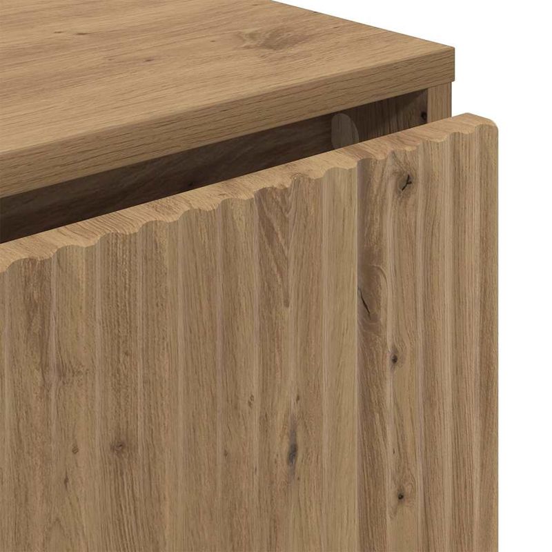 Casa si Gradina - Mobilier - Comode si corpuri - Comode - Bufet stejar artizanal 79.5 x 33 x 82 cm Lemn compozit - Infinity.ro