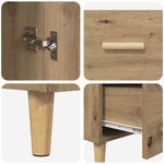 Casa si Gradina - Mobilier - Comode si corpuri - Comode - Bufet stejar artizanal 34 x 69.5 x 90 cm Lemn compozit - Infinity.ro