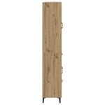 Casa si Gradina - Mobilier - Comode si corpuri - Corpuri bucatarie - Bufet Stejar Artizanal 69,5 x 34 x 180 cm Lemn compozit - Infinity.ro