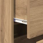 Casa si Gradina - Mobilier - Comode si corpuri - Comode - Bufet stejar artizanal 34 x 34.5 x 90 cm Lemn compozit - Infinity.ro