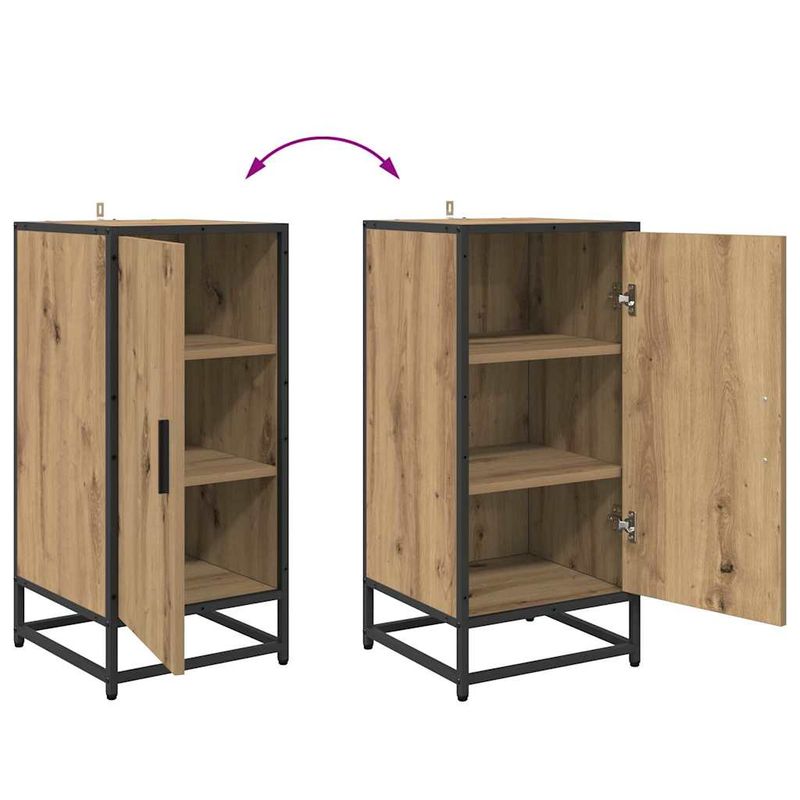 Casa si Gradina - Mobilier - Comode si corpuri - Comode - Bufet stejar artizanal 35 x 35.5 x 76 cm Lemn compozit - Infinity.ro