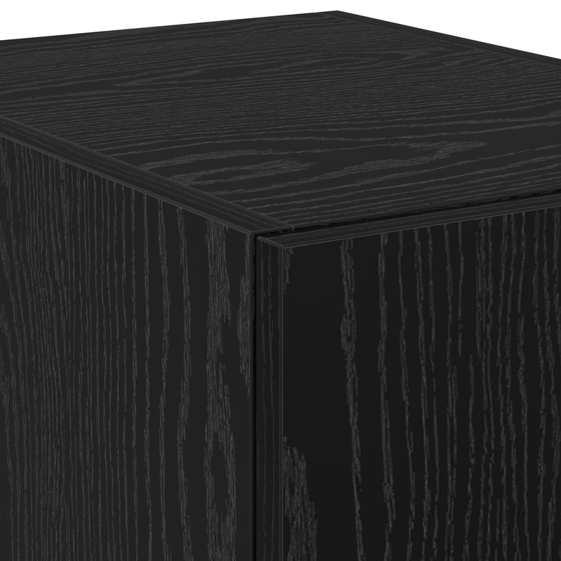 Casa si Gradina - Mobilier - Comode si corpuri - Comode - Bufet Stejar negru 30x42.5x185 cm Lemn aglomerat - Infinity.ro