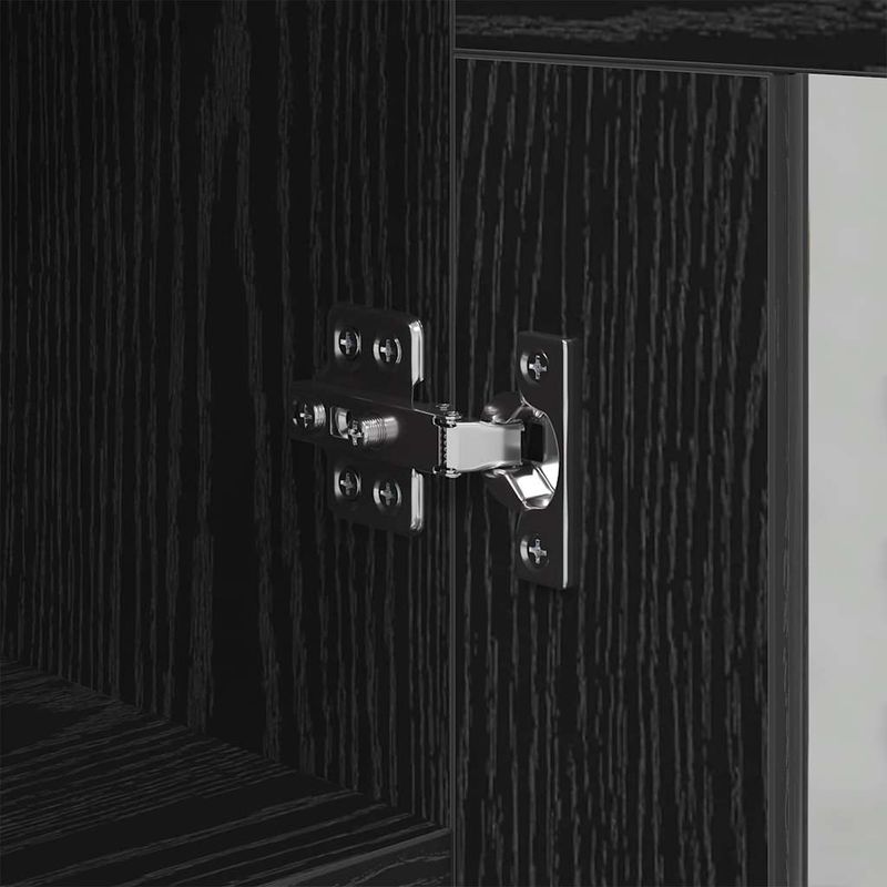 Casa si Gradina - Mobilier - Comode si corpuri - Comode - Bufet Stejar negru 34 x 34.5 x 90 cm Lemn compozit - Infinity.ro