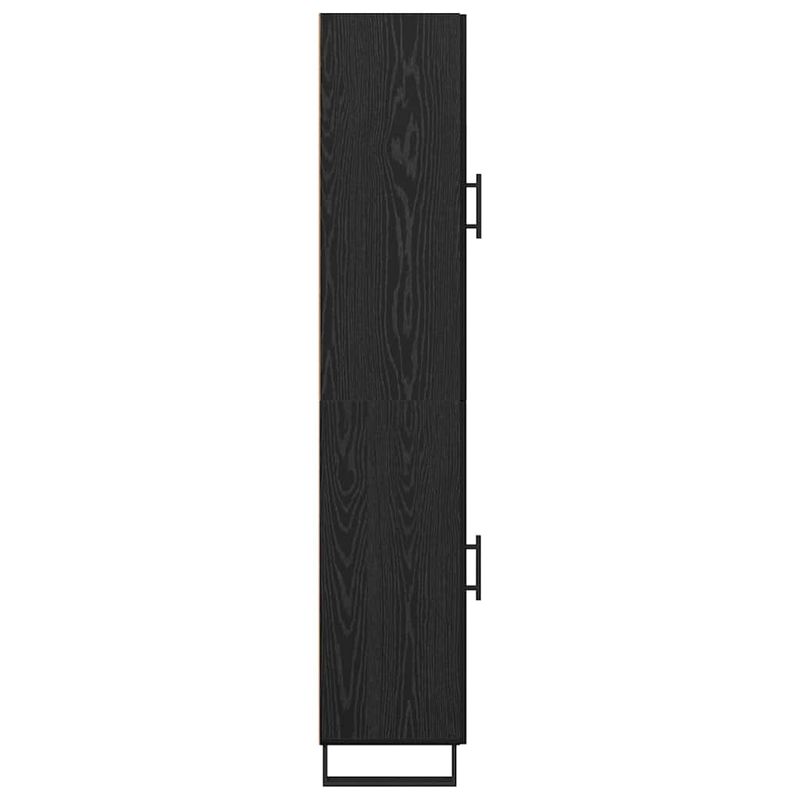 Casa si Gradina - Mobilier - Comode si corpuri - Corpuri bucatarie - Bufet Stejar Negru 34,5 x 34 x 180 cm Lemn compozit - Infinity.ro