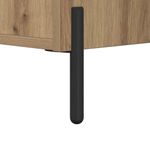 Casa si Gradina - Mobilier - Comode si corpuri - Comode - Bufet stejar artizanal 34 x 34.5 x 90 cm Lemn compozit - Infinity.ro