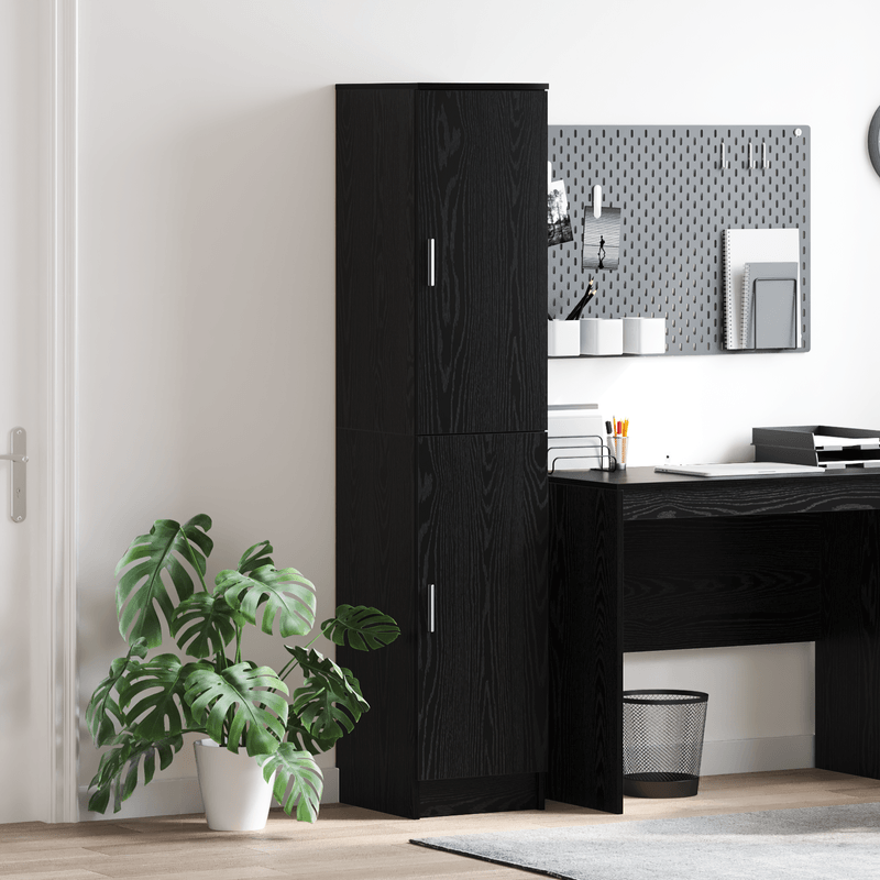 Casa si Gradina - Mobilier - Comode si corpuri - Comode - Cabinet bufet Stejar negru Lemn prelucrat Mediu Cabinet bufet - Infinity.ro