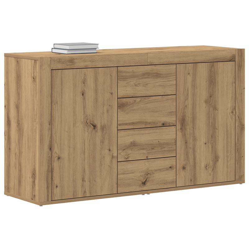 Casa si Gradina - Mobilier - Comode si corpuri - Comode - Bufet Stejar Artizanal Lemn Prelucrat 120 x 36 x 69 cm - Infinity.ro