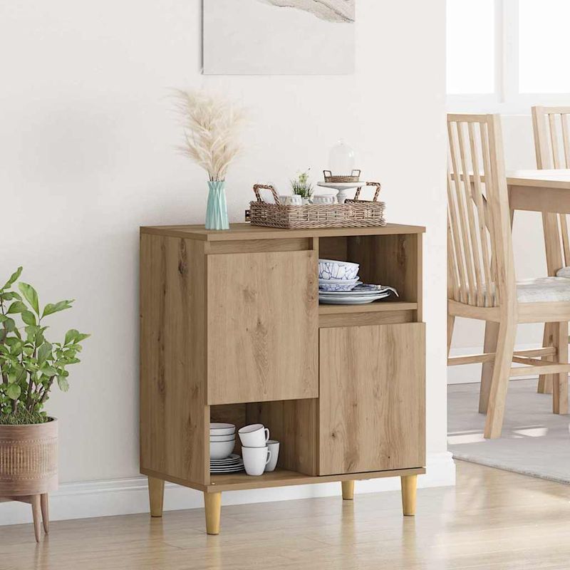 Casa si Gradina - Mobilier - Comode si corpuri - Comode - Bufet stejar artizanal 35 x 60 x 70 cm Lemn compozit - Infinity.ro