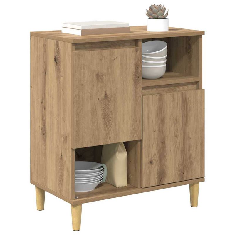 Casa si Gradina - Mobilier - Comode si corpuri - Comode - Bufet stejar artizanal 35 x 60 x 70 cm Lemn compozit - Infinity.ro