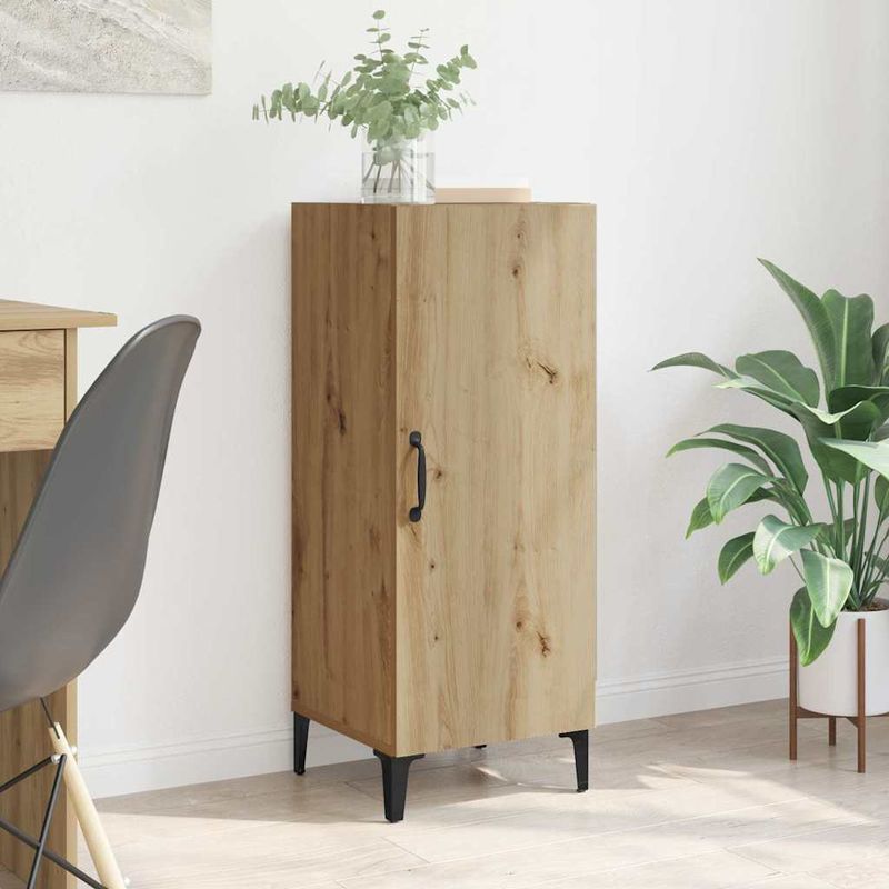 Casa si Gradina - Mobilier - Comode si corpuri - Comode - Bufet stejar artizanal 34.5 x 34 x 90 cm Lemn compozit - Infinity.ro