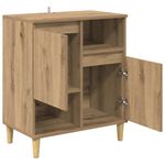 Casa si Gradina - Mobilier - Comode si corpuri - Comode - Bufet stejar artizanal 35 x 60 x 70 cm Lemn compozit - Infinity.ro
