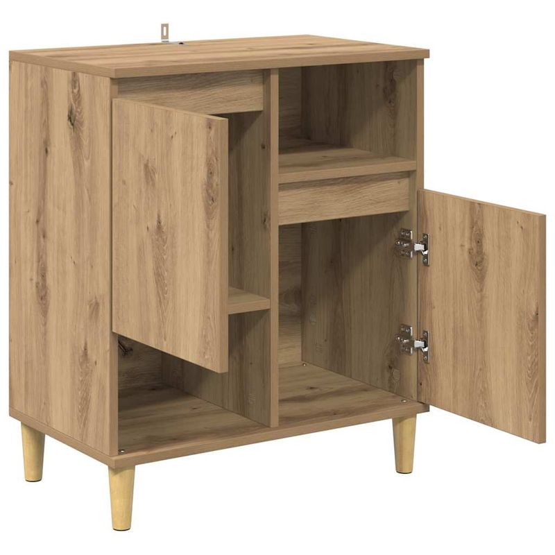 Casa si Gradina - Mobilier - Comode si corpuri - Comode - Bufet stejar artizanal 35 x 60 x 70 cm Lemn compozit - Infinity.ro