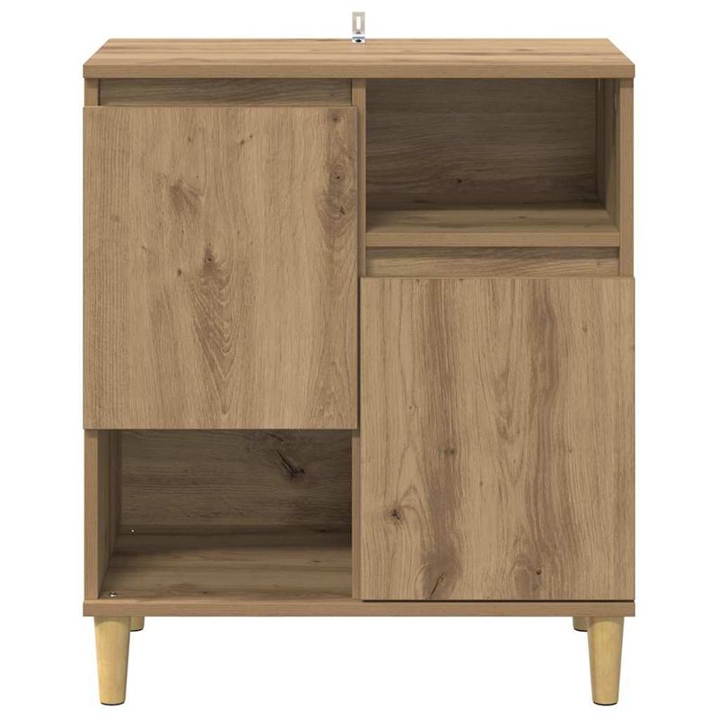 Casa si Gradina - Mobilier - Comode si corpuri - Comode - Bufet stejar artizanal 35 x 60 x 70 cm Lemn compozit - Infinity.ro