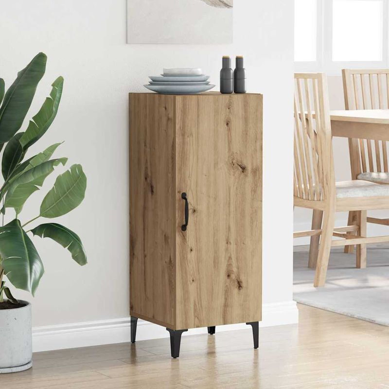 Casa si Gradina - Mobilier - Comode si corpuri - Comode - Bufet stejar artizanal 34.5 x 34 x 90 cm Lemn compozit - Infinity.ro