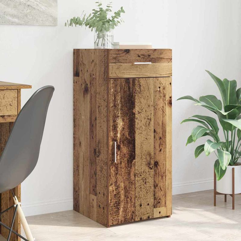 Casa si Gradina - Mobilier - Comode si corpuri - Comode - Bufet stejar artizanal 42.5 x 40 x 93 cm Lemn compozit - Infinity.ro