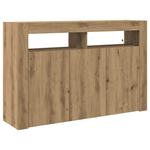 Casa si Gradina - Mobilier - Comode si corpuri - Comode - bufet Stejar Artisan Lemn Ingineresc 116 x 30 x 75 cm Bufet - Infinity.ro