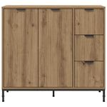 Casa si Gradina - Mobilier - Comode si corpuri - Comode - Bufet stejar artizanal 89.5 x 33 x 82 cm Lemn compozit - Infinity.ro