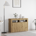 Casa si Gradina - Mobilier - Comode si corpuri - Comode - bufet Stejar Artisan Lemn Ingineresc 116 x 30 x 75 cm Bufet - Infinity.ro