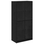 Casa si Gradina - Mobilier - Comode si corpuri - Comode - Bufet Stejar Negru 68 x 37 x 142 cm Lemn compozit - Infinity.ro