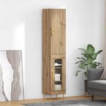 Casa si Gradina - Mobilier - Comode si corpuri - Corpuri bucatarie - Bufet Stejar Artizanal 34,5 x 34 x 180 cm Lemn compozit - Infinity.ro