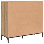 Casa si Gradina - Mobilier - Comode si corpuri - Comode - Bufet stejar artizanal 89.5 x 33 x 82 cm Lemn compozit - Infinity.ro