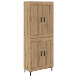 Casa si Gradina - Mobilier - Comode si corpuri - Corpuri bucatarie - Bufet Stejar Artizanal 69,5 x 34 x 180 cm Lemn compozit - Infinity.ro