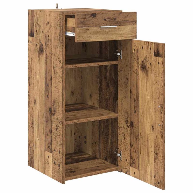 Casa si Gradina - Mobilier - Comode si corpuri - Comode - Bufet stejar artizanal 42.5 x 40 x 93 cm Lemn compozit - Infinity.ro
