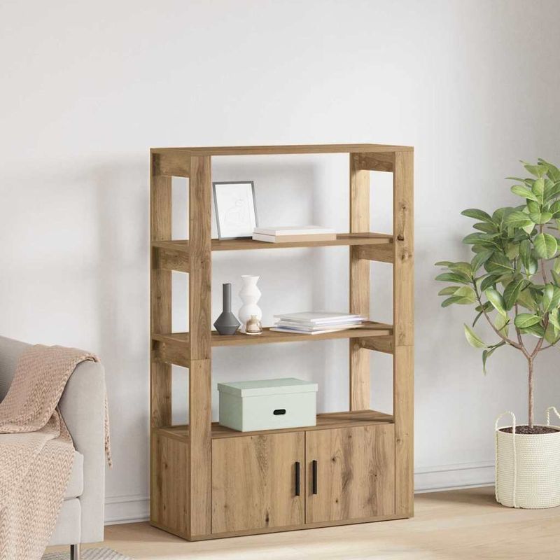 Casa si Gradina - Mobilier - Comode si corpuri - Comode - Bufet stejar artizanal 30 x 80 x 119.5 cm Lemn compozit - Infinity.ro