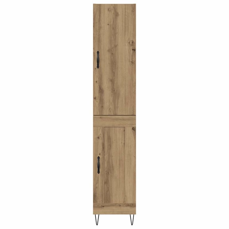 Casa si Gradina - Mobilier - Comode si corpuri - Corpuri bucatarie - Bufet Stejar Artizanal 69,5 x 34 x 180 cm Lemn compozit - Infinity.ro