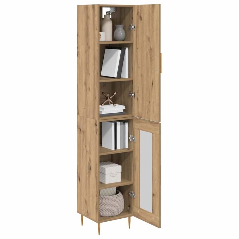 Casa si Gradina - Mobilier - Comode si corpuri - Corpuri bucatarie - Bufet Stejar Artizanal 34,5 x 34 x 180 cm Lemn compozit - Infinity.ro