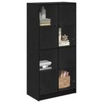 Casa si Gradina - Mobilier - Comode si corpuri - Comode - Bufet Stejar Negru 68 x 37 x 142 cm Lemn compozit - Infinity.ro