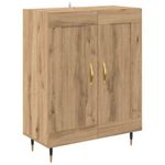 Casa si Gradina - Mobilier - Comode si corpuri - Corpuri bucatarie - Bufet Stejar Artizanal 69,5 x 34 x 180 cm Lemn compozit - Infinity.ro