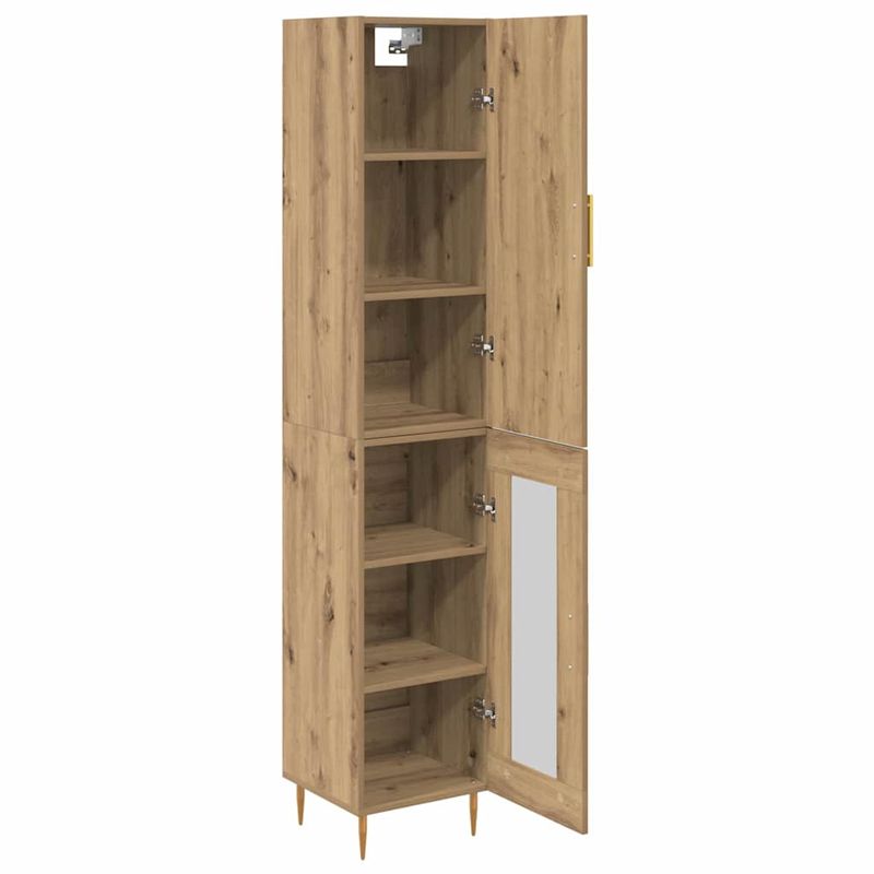 Casa si Gradina - Mobilier - Comode si corpuri - Corpuri bucatarie - Bufet Stejar Artizanal 34,5 x 34 x 180 cm Lemn compozit - Infinity.ro