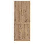 Casa si Gradina - Mobilier - Comode si corpuri - Corpuri bucatarie - Bufet Stejar Artizanal 69,5 x 34 x 180 cm Lemn compozit - Infinity.ro