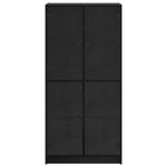 Casa si Gradina - Mobilier - Comode si corpuri - Comode - Bufet Stejar Negru 68 x 37 x 142 cm Lemn compozit - Infinity.ro